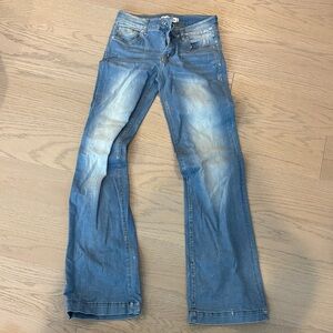 RANCH DRESSN Metallic Denim Trouser